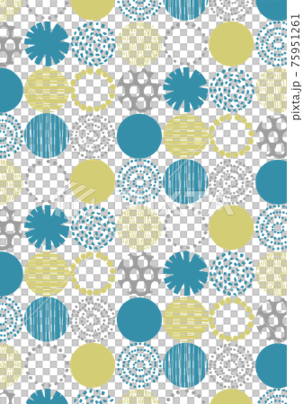 斯堪的納維亞簡單可愛的圓形圖案背景 75951261