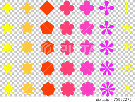 星花圖閃光材料設置多彩 75952275