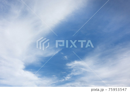 blue sky with a white cloud beautiful natural background. 75953547