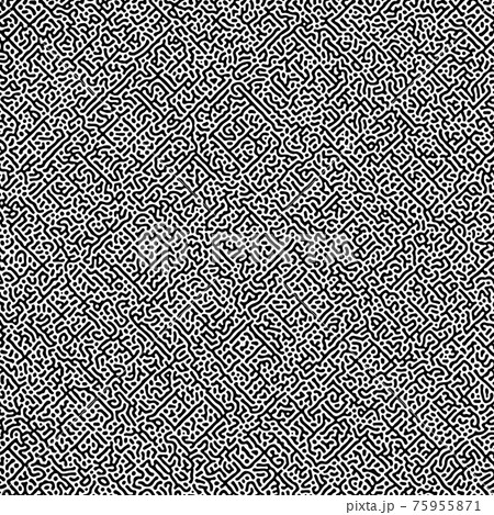 Cyclic Symmetric Multiscale Turing Pattern. Monochrome texture 75955871