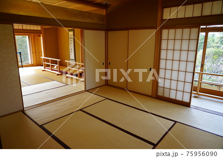 和室　日本建築　旧吉田茂邸　大磯　内部　内観　神奈川 75956090