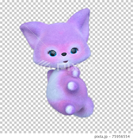 紫のキツネ 75956554