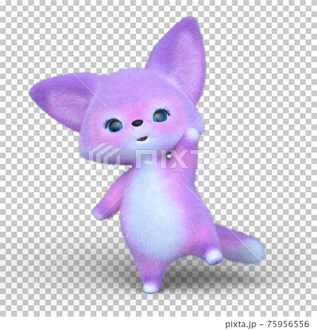 紫のキツネ 75956556