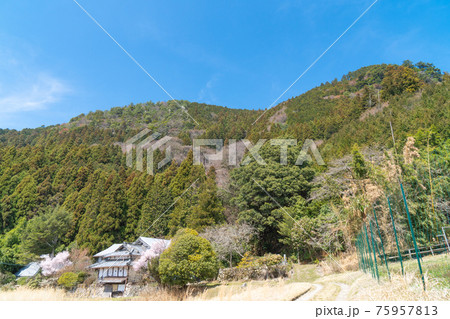 戒長寺付近から見た戒場山（額井岳・戒場山の登山コース） 75957813