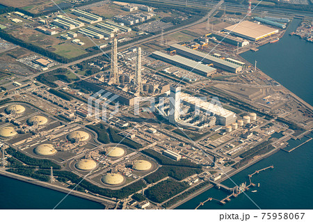 千葉県　富津市　富津火力発電所　発電所　天然ガス　ガスタービン　京葉工業地域　東京湾 75958067