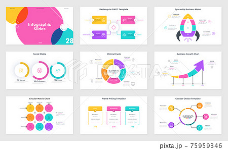 Modern Infographic Vector Template 75959346