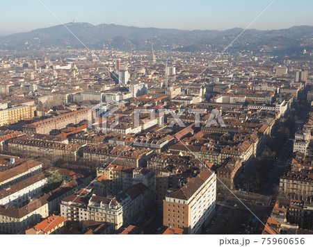 Aerial view of Turin 75960656