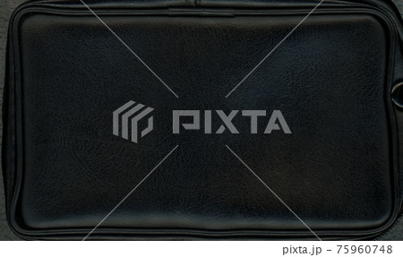 black leatherette texture background 75960748