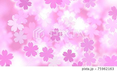 桜柄の抽象背景素材のイラスト素材
