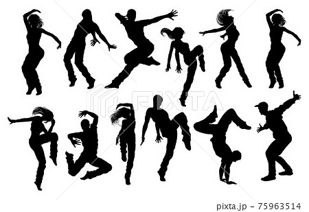 Street Dance Dancer Silhouettes 75963514