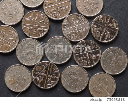 5 pence coin, United Kingdom 5 pence coin, United Kingdom 75963818