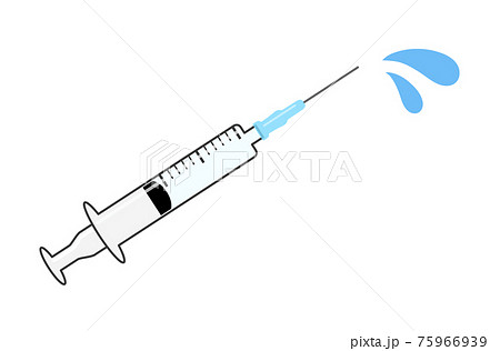 ワクチン 注射器 イラストのイラスト素材