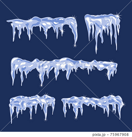 Ice Sheets With Iciclesのイラスト素材