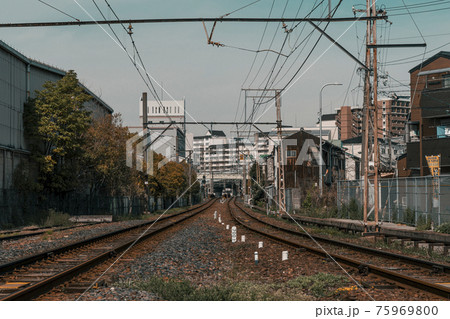 南海汐見橋線　木津川駅　踏切【大阪市】 75969800