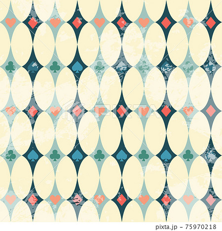 Seamless pattern with card suits Seamless pattern with card suits 75970218