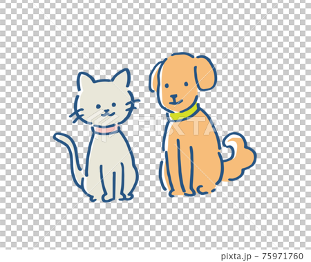 Illustration of dog and cat Illustration of dog and cat 75971760