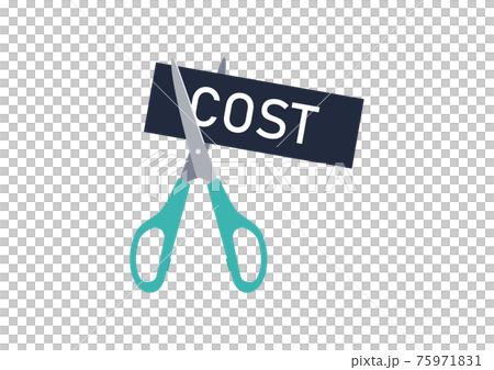 コストカットのイラスト素材 コストカットのイラスト素材 75971831