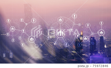 People Icons on Gears City Background People Icons on Gears City Background 75972846