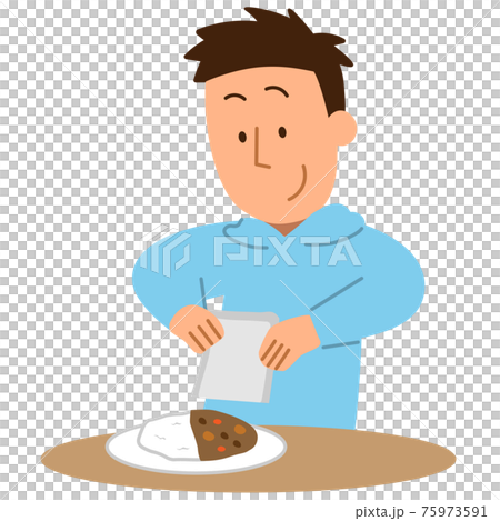 Curry rice, retort, male 1 Curry rice, retort, male 1 75973591