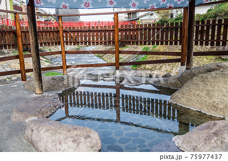 【修善寺の独鈷の湯と虎渓橋】 【修善寺の独鈷の湯と虎渓橋】 75977437