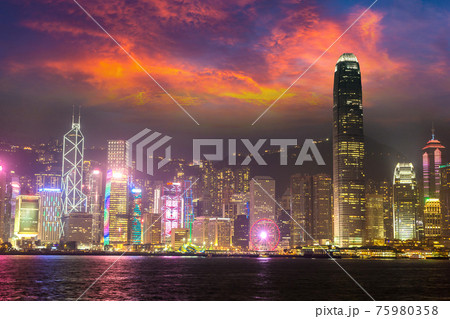 Victoria Harbour in Hong Kong 75980358