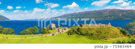 Urquhart Castle along Loch Ness lake 75983464