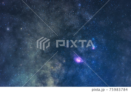 Detailed star on sky in Milky way Detailed star on sky in Milky way 75983784