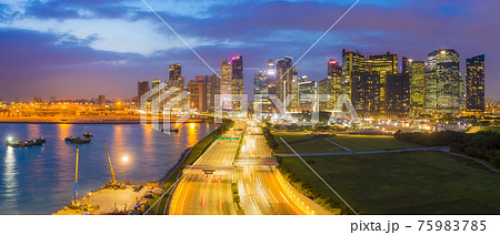 Singapore city highway. Singapore city highway. 75983785