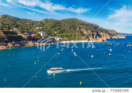 Beach at Tossa de Mar, Spain Beach at Tossa de Mar, Spain 75986399