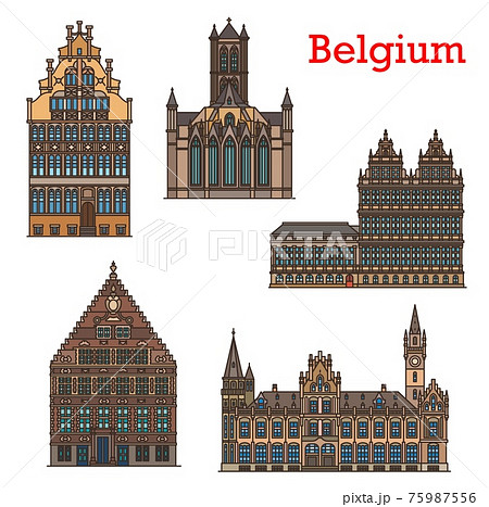 Belgium landmarks, travel architecture of Ghent Belgium landmarks, travel architecture of Ghent 75987556