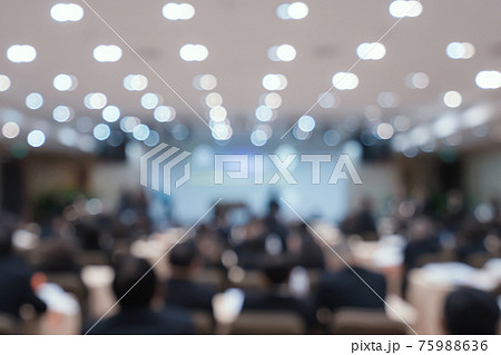 Blur of business Conference and Presentation in the conference hall 75988636
