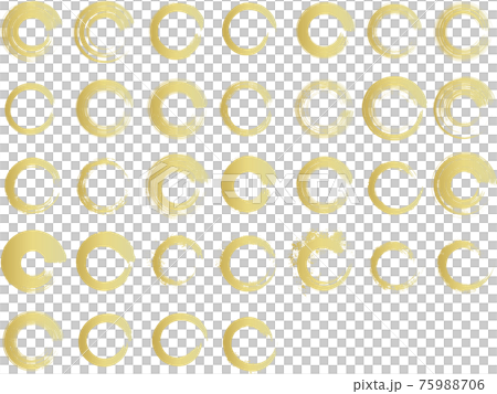 用 32 種畫筆繪製的金色圓圈矢量集 用 32 種畫筆繪製的金色圓圈矢量集 75988706