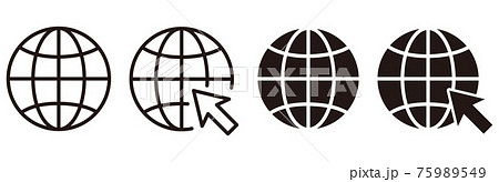 Web icon set. go to web icon. web click icon Web icon set. go to web icon. web click icon 75989549