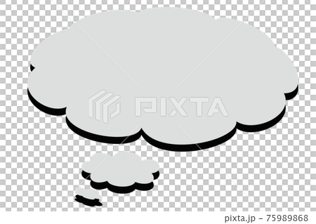 氣球灰雲形狀 氣球灰雲形狀 75989868
