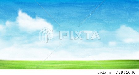 空 草原 風景 背景 空 草原 風景 背景 75991646