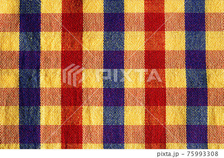 Seamless plaid fabric loincloth texture and textile background. Seamless plaid fabric loincloth texture and textile background. 75993308
