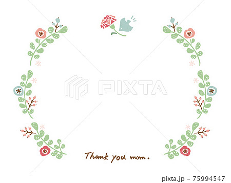 かわいい母の日 手書きイラスト素材のイラスト素材