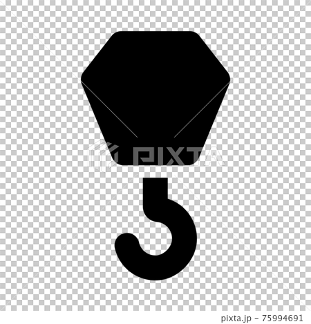 Crane construction construction icon (silhouette) 75994691