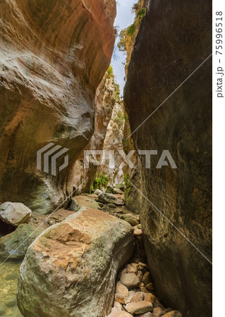 Avakas canyon in Cyprus island at Paphos 75996518