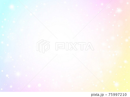 虹色背景キラキラ 75997210