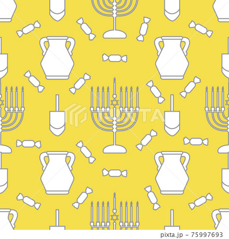 Vector Seamless pattern Hanukkah Jewish holiday Vector Seamless pattern Hanukkah Jewish holiday 75997693