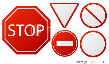 red sign traffic