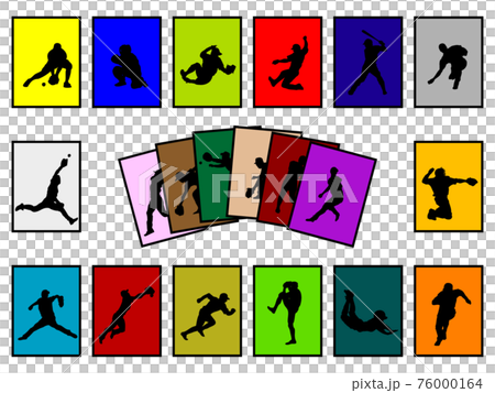 Baseball silhouette (card) Baseball silhouette (card) 76000164