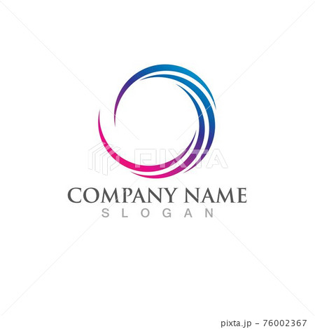 Circle logo and symbol vector icon 76002367