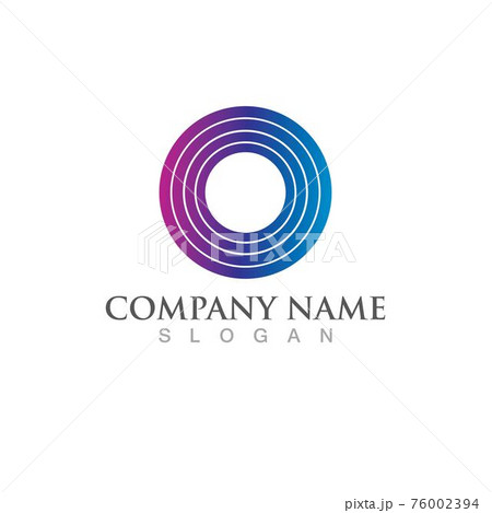 Circle logo and symbol vector icon Circle logo and symbol vector icon 76002394