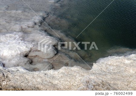 Sea salt saline factory in Baja California desert Sea salt saline factory in Baja California desert 76002499