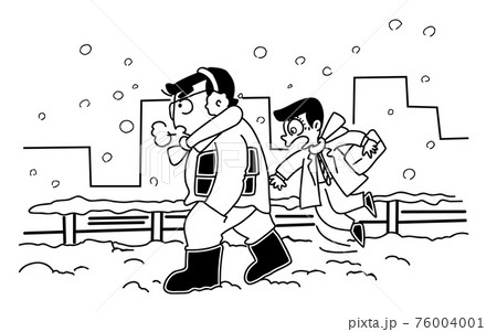 雪の日,通勤 76004001