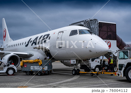 JAL 飛行機 滑走路 76004112