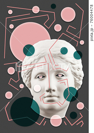 人体コラージュ Poltergeistさんのアー写をデザインしました！ コラージュアートを