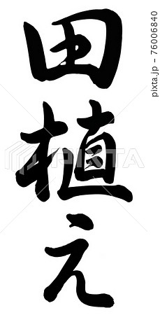 田植えのイラスト素材 76006840 Pixta